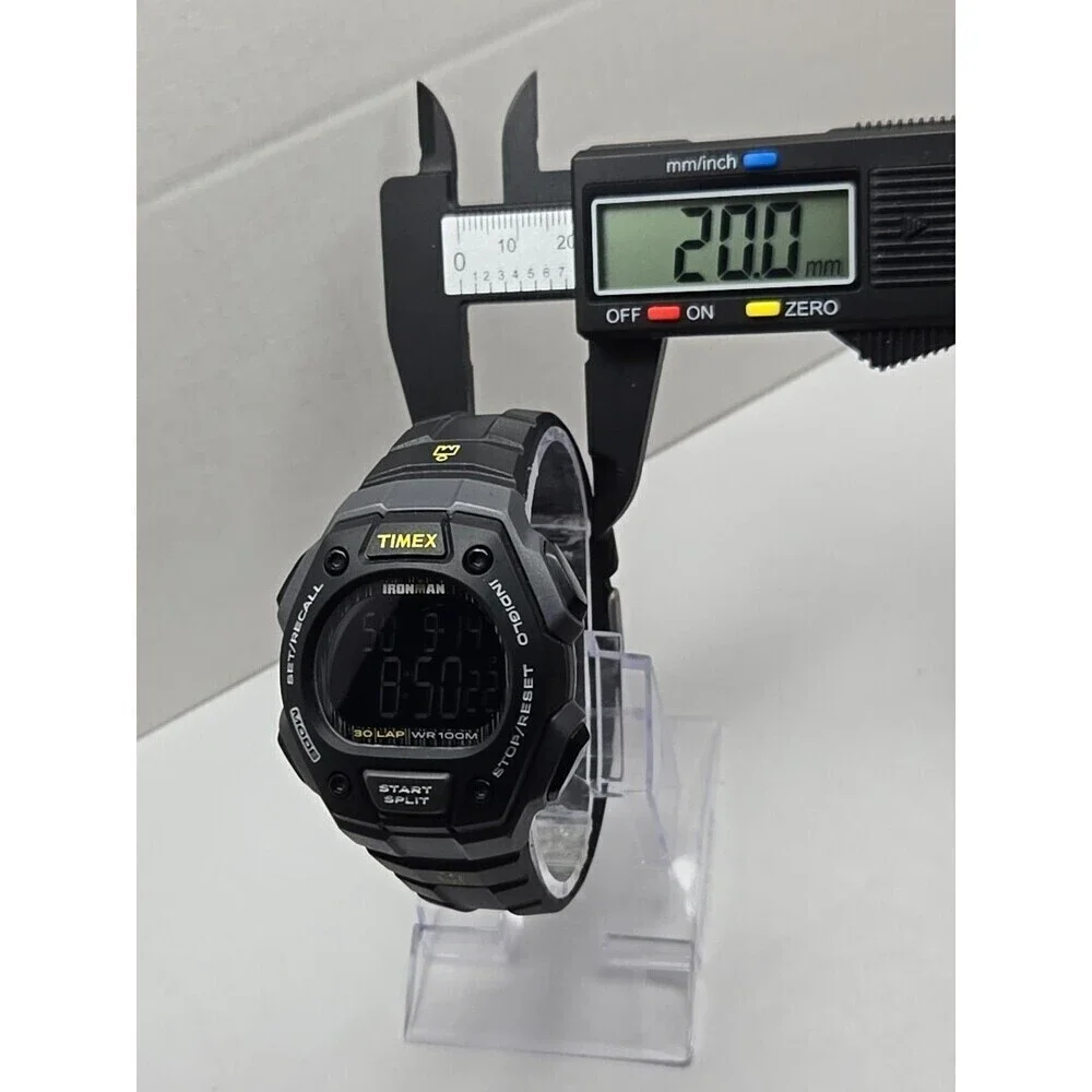 Timex Ironman Classic 30 Lap Watch 44mm Indiglo WR100M New Battery Quartz Mens